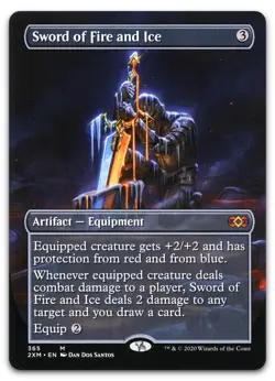 Sword of Fire and Ice (Borderless) #365 (NM) Double Masters 2XM Magic MTG - Image 1