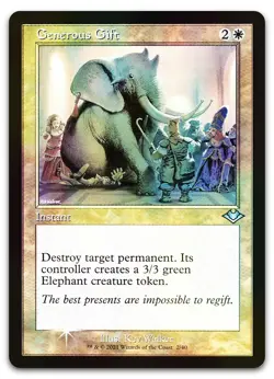 Generous Gift (Retro Frame) (Foil Etched) #2 (NM) Modern Horizons MH1 Magic MTG - Image 1