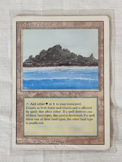 Played Tropical Island Revised Mtg Magic the Gathering - Image 1