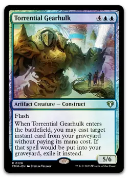 Torrential Gearhulk #128 (Foil) (NM) Commander Masters CMM Magic MTG - Image 1