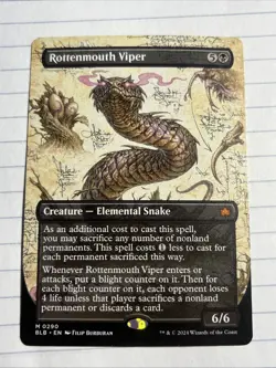 Rottenmouth Viper (Borderless) Bloomburrow Regular - Image 1