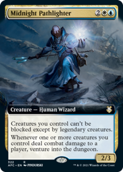 Mint/Near-Mint, English - 1 x MTG Midnight Pathlighter - Extended Art Commander: - Image 1