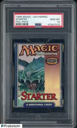 1999 Magic The Gathering Starter - Foil Pack PSA 10 GEM MINT - Image 1