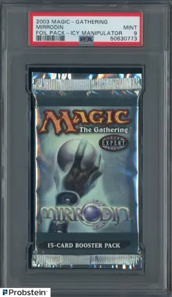 2003 Magic The Gathering Mirrodin - Foil Pack (Icy Manipulator) PSA 9 MINT - Image 1