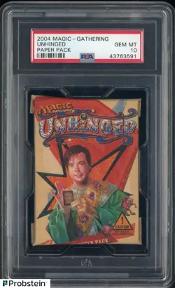 2004 Magic The Gathering Unhinged - Paper Pack PSA 10 GEM MINT - Image 1