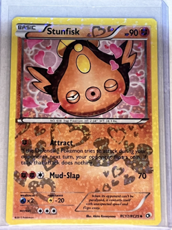 Pokemon Legendary Treasures: Radiant Collection Stunfisk RC12/RC25 Holo - LP - Image 1