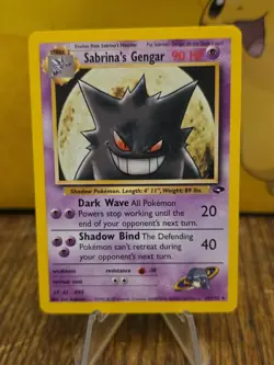 Sabrina's Gengar 29/132 Rare Gym Challenge Unlimited WOTC Pokemon Vintage NM/LP - Image 1