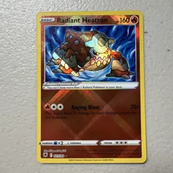 Radiant Heatran Rare - 027/189 - Astral Radiance Pokemon 2022 - Image 1