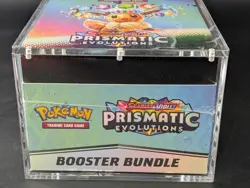Pokemon TCG S&V Prismatic Evolutions Booster Bundle Display Case w/Acrylic Case - Image 5