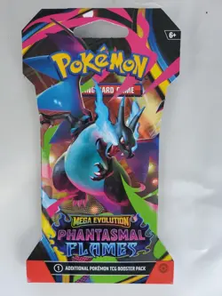 Pokemon TCG Mega Evolution Phantasmal Flames Sleeved Booster Pack NEW - Image 1