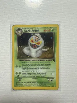 Dark Arbok 2/82 Holo Rare Unlimited Team Rocket Pokemon - Image 2