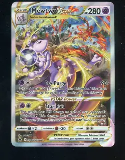 2023 Pokemon Crown Zenith Galarian Gallery #GG44/GG70 Mewtwo VSTAR - Image 1