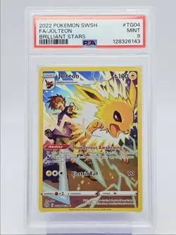 JOLTEON 2022 POKEMON BRILLIANT STARS TRAINER GALLERY TG04/TG30 PSA 9 Q0004 - Image 1
