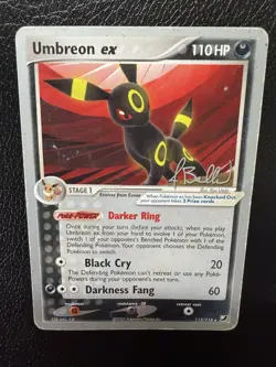 Pokemon Umbreon ex 110HP Ultra Rare 112/115 World Championship 2006 MP - Image 3