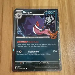 Pokemon Gengar 057/091 Cosmos Holo Stage 2 130HP Trick or Trade 2024 - Image 1