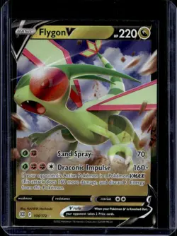 2022 Pokemon SWSH Brilliant Stars Flygon V #106/172 - Image 1