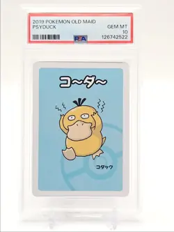 PSYDUCK 2019 POKEMON OLD MAID JAPANESE GEM MT PSA 10 Q0004 - Image 1
