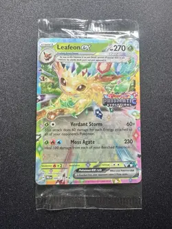 Pokemon Prismatic Evolutions Leafeon ex 006/131 Surprise Box Stamped Sealed - Image 1