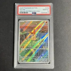 PSA 10 2025 POKEMON SVP EN-SV BLACK STAR PROMO #208 VICTINI - Image 1
