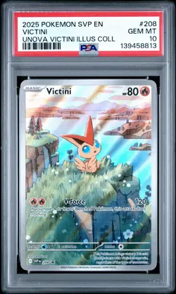 PSA 10 2025 POKEMON SVP EN-SV BLACK STAR PROMO #208 VICTINI - Image 3