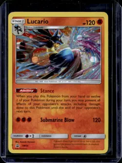 2016-19 Pokemon SM Black Star Promos Lucario #SM54 - Image 1