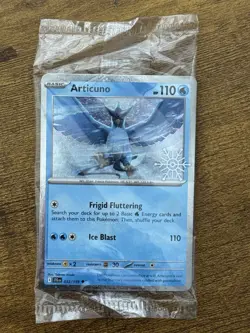 Pokemon TCG Articuno 32/159 Snowflake Stamp Promo 2025 Holiday Advent Calendar - Image 1