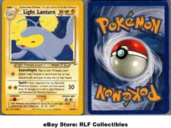 2002 Pokemon, Neo Destiny, #23/105 Light Lanturn, Rare - Image 1