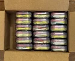 Lot of 18 Factory Sealed Pokemon Prismatic Evolutions Mini Tins (36 Packs) - Image 2