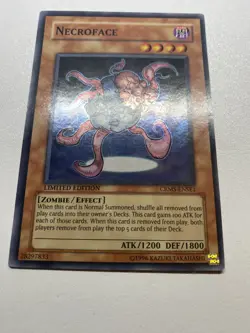 Yugioh Necroface Super Rare Limited Edition CRMS-ENSE1 HP - Image 1