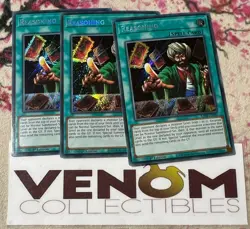 3x (M/NM) - *EURO* Reasoning - RA01-EN052 - Secret Rare - 1st Edition YuGiOh - Image 1