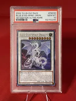 BLUE-EYES SPIRIT DRAGON YuGiOh! #RA02-EN030-PSA 10 GEM-1st ED- ULTRA RARE - Image 3