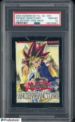 2004 Konami/UD Yu-Gi-Oh! Ancient Sanctuary 1st Edition Foil Pack PSA 10 - Image 1