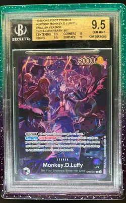 2025 One Piece 2nd Anniversary Promo Monkey D Luffy #OP09-061 BGS 9.5 - Image 1