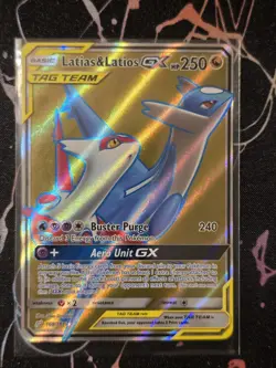 Pokemon TCG Latias & Latios GX (Full Art) 169/181 Tag Team Sm-Team Up Holo NM - Image 1