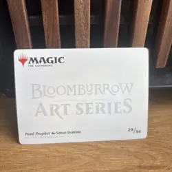 Pond Prophet Art Card (Gold-Stamped Signature) - MTG: Bloomburrow - NM - Image 2