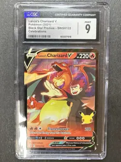 CGC Mint 9 Lance's Charizard V SWSH133 SWSH: Sword & Shield Promo Cards Holo G83 - Image 1