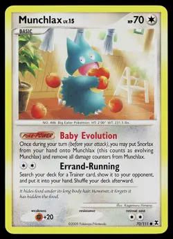 Pokemon Card - Munchlax Rising Rivals 70/111 Common - Image 1