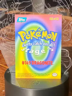 Dragonite #149 E12 of 12 Holo - Topps Blue Logo Pokemon Card LP - Image 2