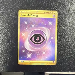 Pokemon TCG Basic Psychic Energy 207/165 Scarlet & Violet 151 Gold Card Nm - Image 1