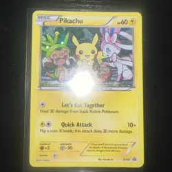 Pikachu XY95 XY Holo promo foil card in light play condition. - Image 4
