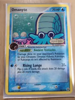 Omanyte 60/92 Legend Maker Stamped Reverse Holo Pokemon Card TCG - Image 1