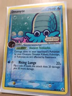 Omanyte 60/92 Legend Maker Stamped Reverse Holo Pokemon Card TCG - Image 2