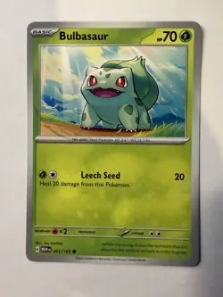 Bulbasaur - SV: Scarlet & Violet 151 001/165 NM English Pokemon Card - Image 1