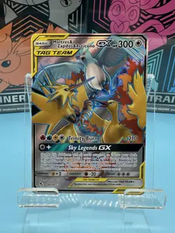 Moltres & Zapdos & Articuno GX (Full Art) 66/68 Hidden Fates - Pokemon Card - NM - Image 1