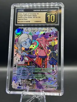 Dragon Ball Super Cards Kusu, Angel of Universe 10 BT16-139 SPR CGC Pristine 10 - Image 3