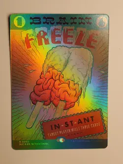 Brain Freeze FOIL - Secret Lair Encyclopedia of Magic MTG - Image 1