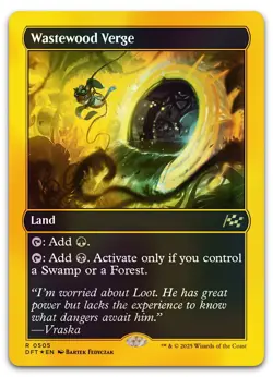 Wastewood Verge (First-Place Foil) #505 (NM) Aetherdrift DFT Magic MTG - Image 1