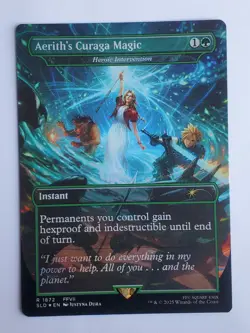 Aerith's Curaga Magic - Heroic Intervention 1872 NM Secret Lair Drop Magic MTG - Image 1