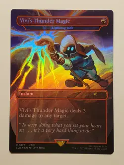 Vivi's Thunder Magic FOIL 1871 NM Secret Lair MTG Final Fantasy - Image 1