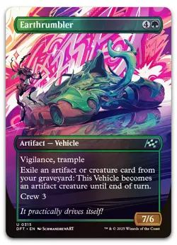 Earthrumbler (Borderless) #315 (Foil) (NM) Aetherdrift DFT Magic MTG - Image 1